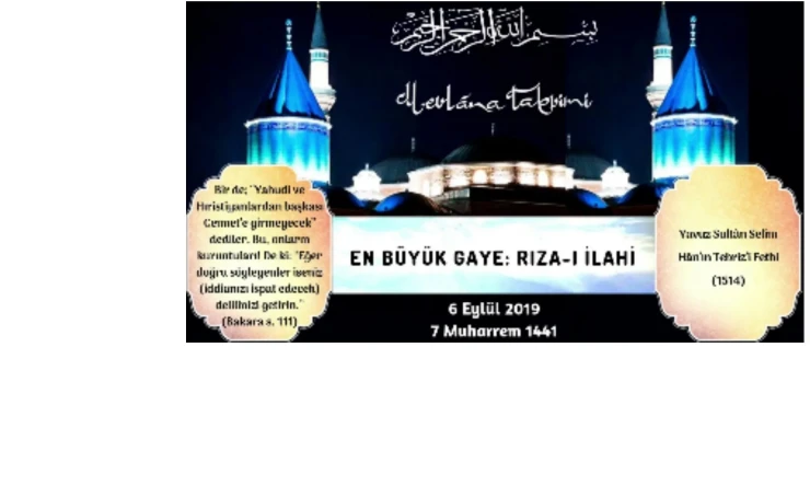 EN BÜYÜK GAYE: RIZA-I İLAHİ