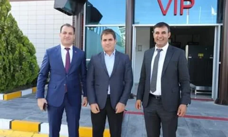 IĞDIR BELEDİYE BAŞKANI AKKUŞ HAVALİMANI MÜDÜRÜNÜ ZİYARET ETTİ