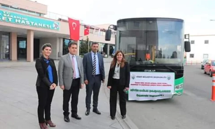 Belediyemiz Sağlık çalışanlarına Ücretsiz Ulaşım Hizmeti İle Teşekkür Etti