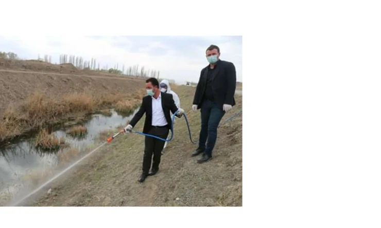Iğdır Belediyesinden Larvasit Mücadelesi