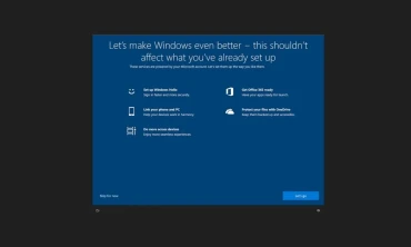 Windows 10, tam ekran kurulum istemleriyle kullanıcıları rahatsız ediyor