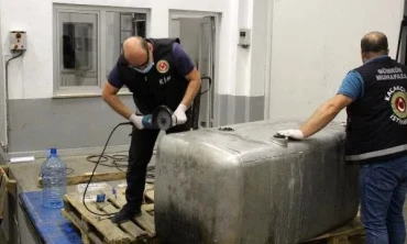 Iğdır Aralık Dilucu Gümrüğünde 255 kg “metamfetamin" ele geçirildi