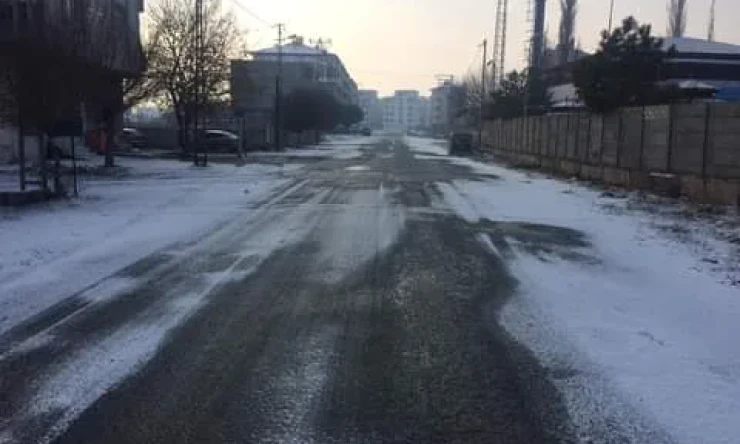 Iğdır'da mevsimin ilk karı yağdı