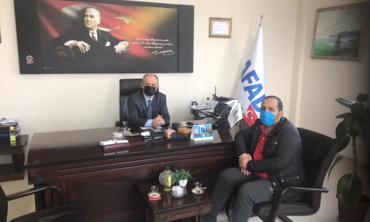 Iğdır İl Afet ve Acil Durum Müdürü Bülent Zeğem beyi bizi konuk etti