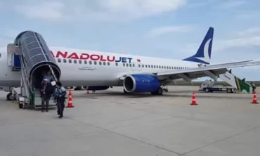 IĞDIR'DAN ANKARA'YA GİTMEKTE OLAN UÇAK