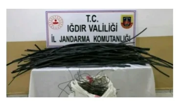 Enerji nakil hattındaki kablo hırsızı bir şahıs tutuklandı