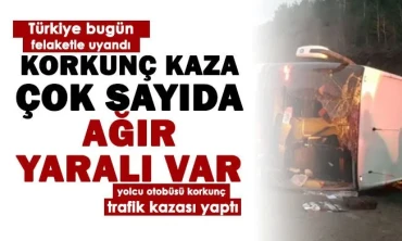 İzmir’den Iğdır’a doğru yola çıkan otobüs kaza yaptı