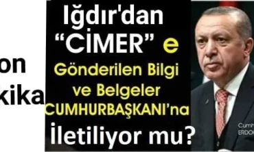 Cimer, Iğdır´a özel önem vermeli!