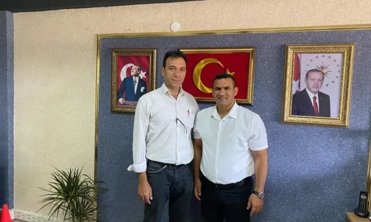 Yüzbaşılar Köy Muhtarı Aktaş’dan Iğdır Gençlik Ve Spor İl Müdürlüğü Spor Şube Müdürü Ziyaret