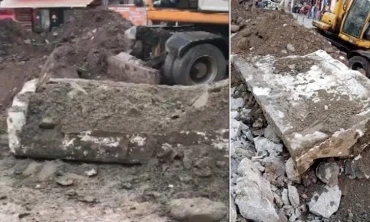 Büyükçekmece’de inşaat kazısı sırasında lahit bulundu