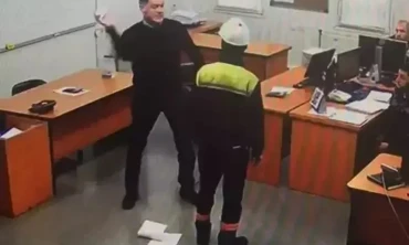 Kocaeli’de patronun işçisine şiddeti kamerada